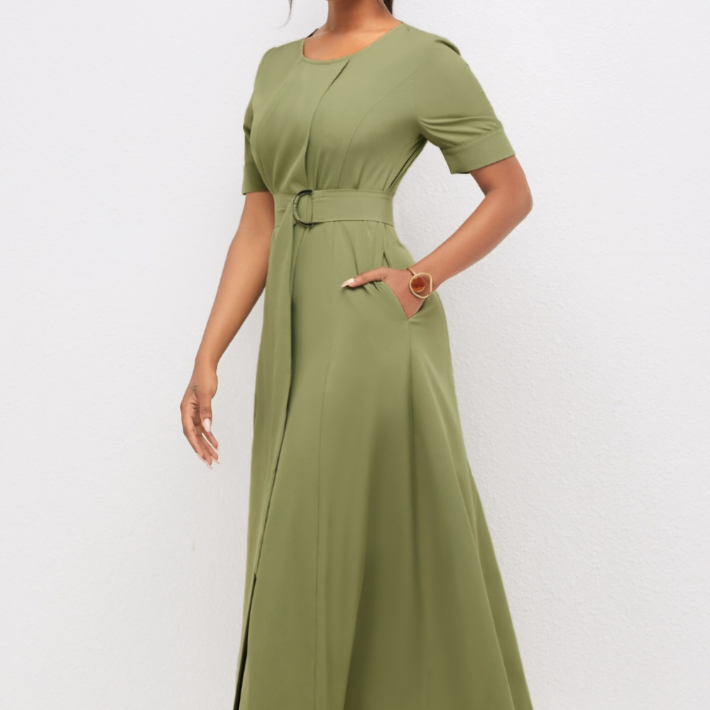 Elegant Green Maxi Dress